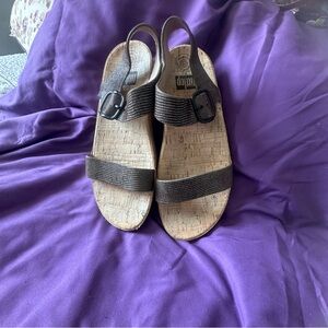 Fitflop Brown Cork Sandals